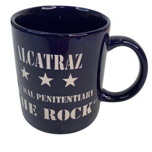 Alcatraz Federal Penitentiary "The Rock" Black Coffee Mug Cup 8 oz.